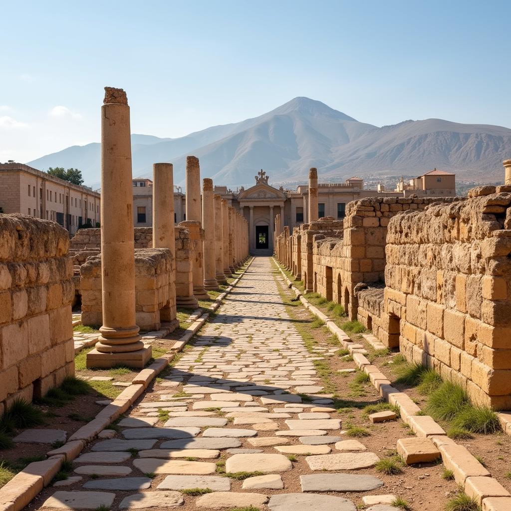 Ancient Roman Ruins in Tunisia