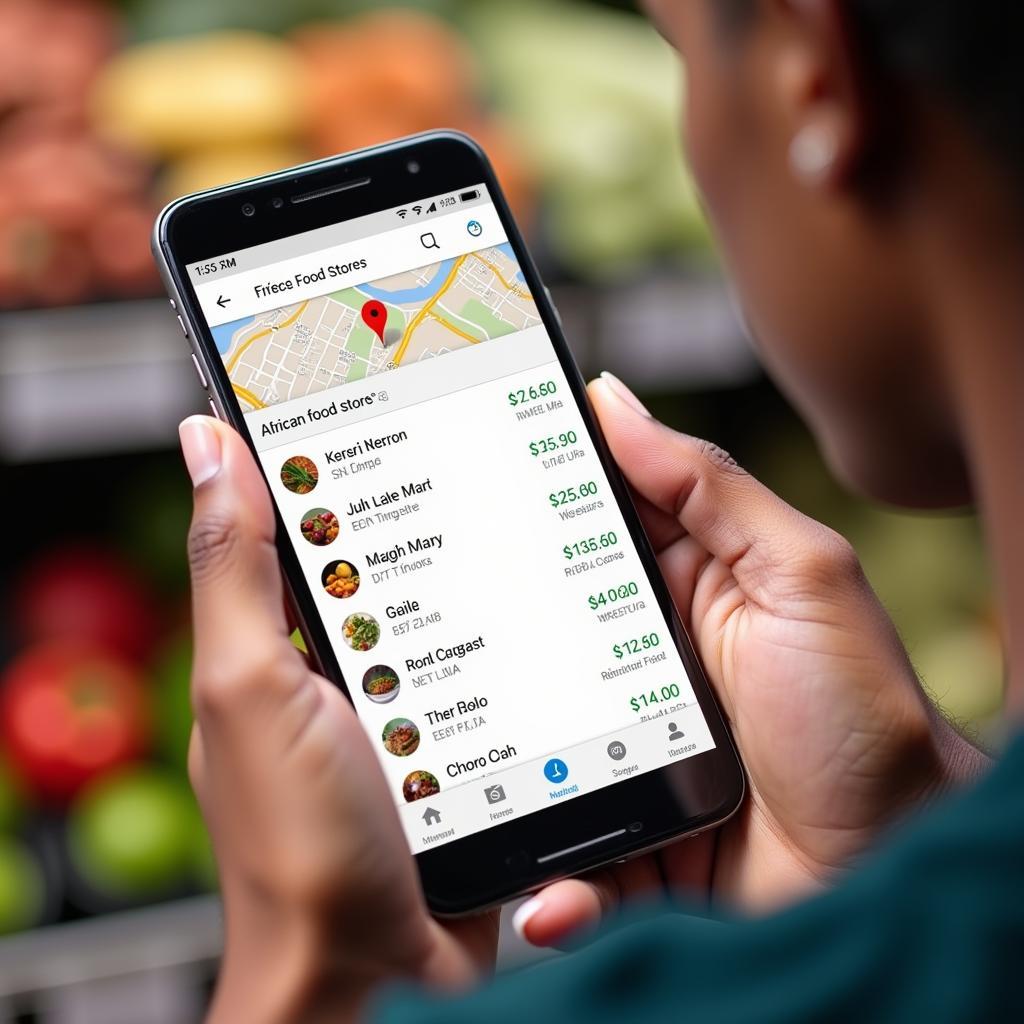 Finding African Food Stores with a Smartphone