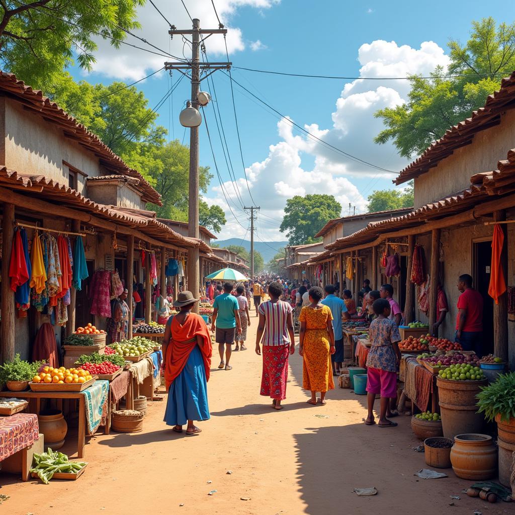 Vagadugo Marketplace in Bagul Village