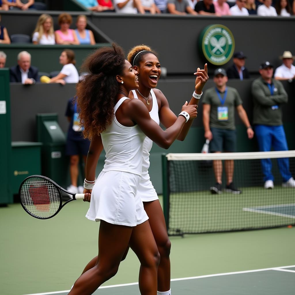 Venus and Serena Williams dominating the world of tennis