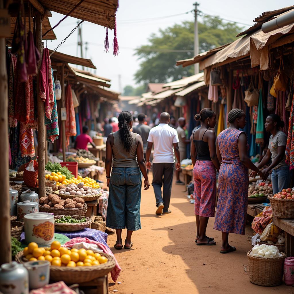 West Africa Market Culture People