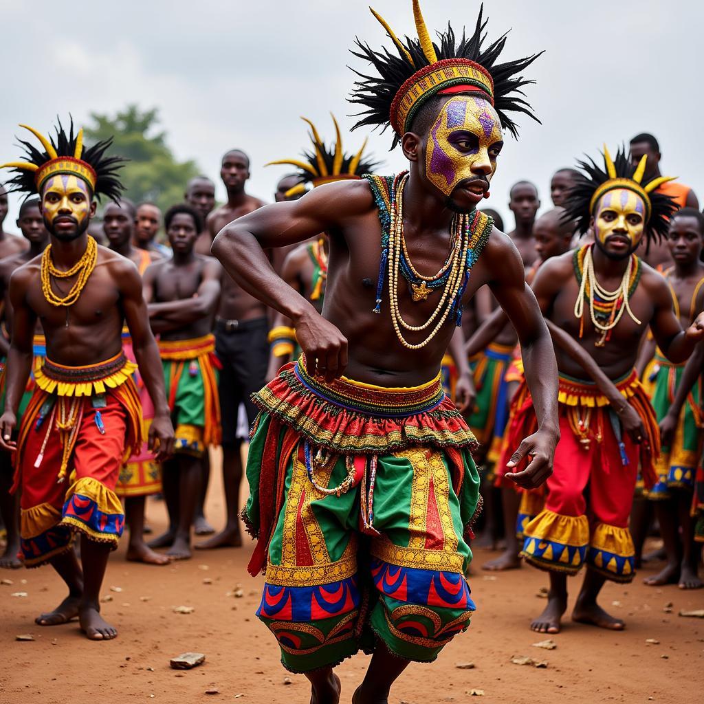 West African Masquerade Fult Dance