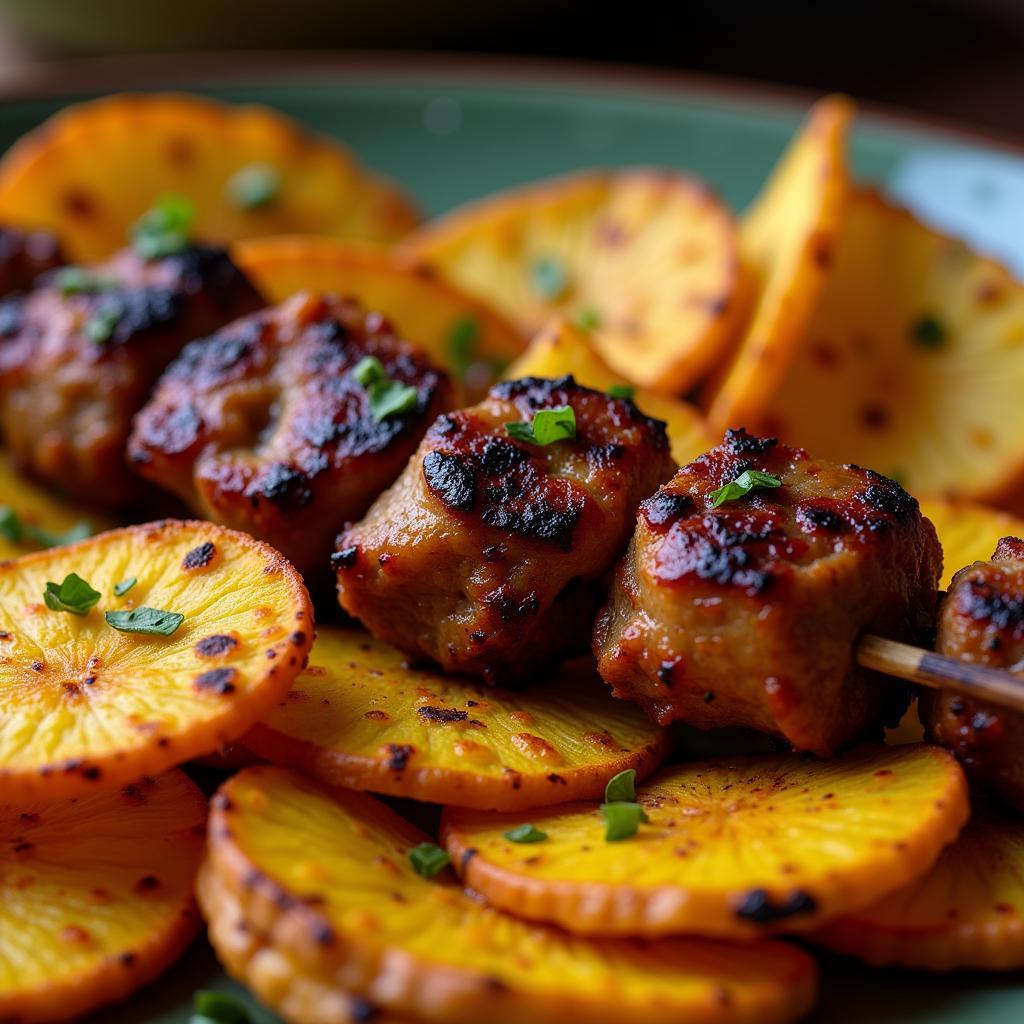 West African Suya and Plantain Chips