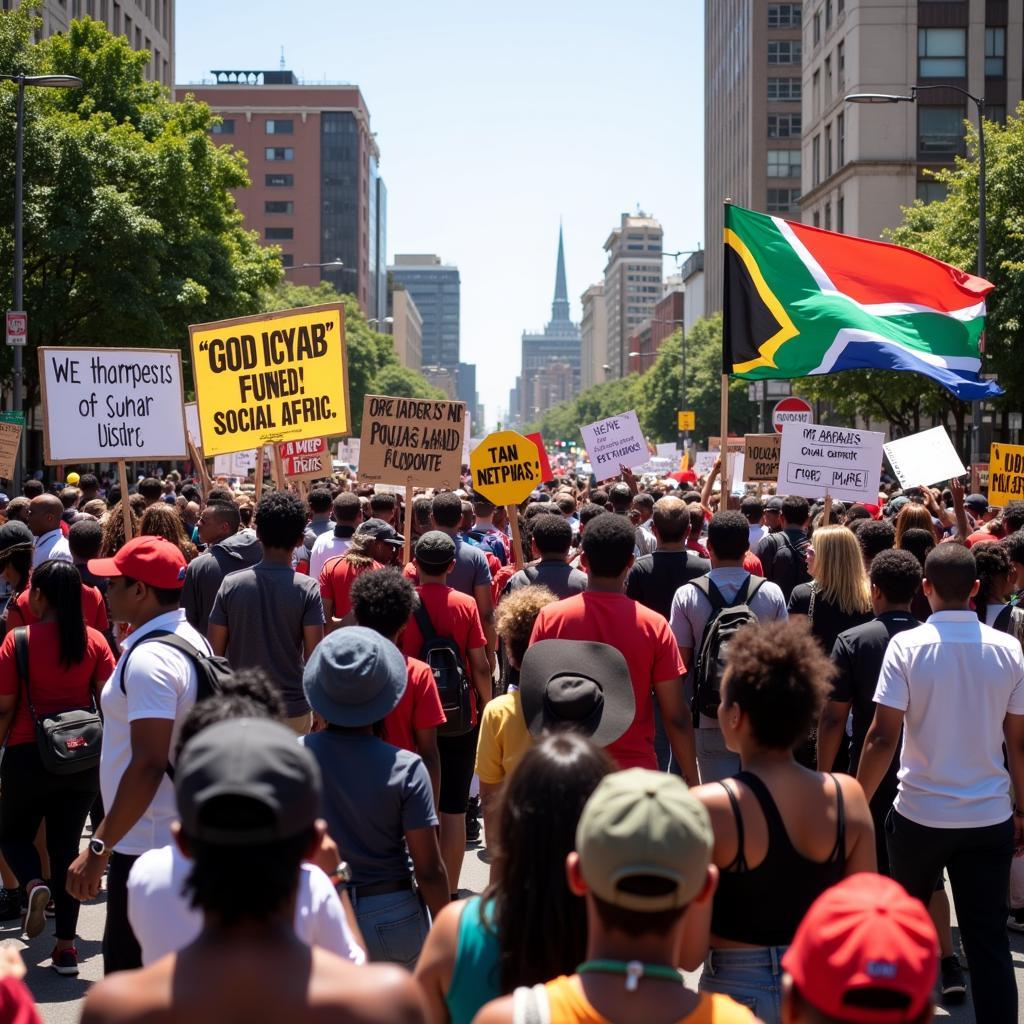 Workers Day March in South Africa