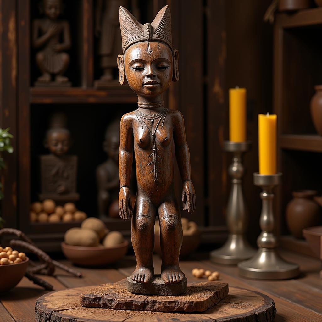 Yoruba Orisha Idol Wooden Sculpture