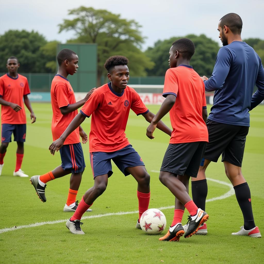 Youth Football Training in Africa