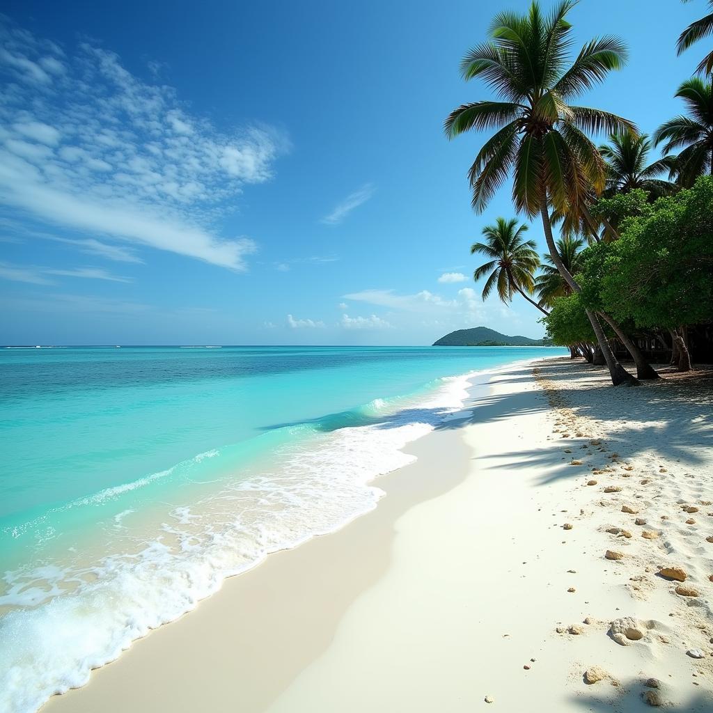 Zanzibar Beach with Turquoise Water