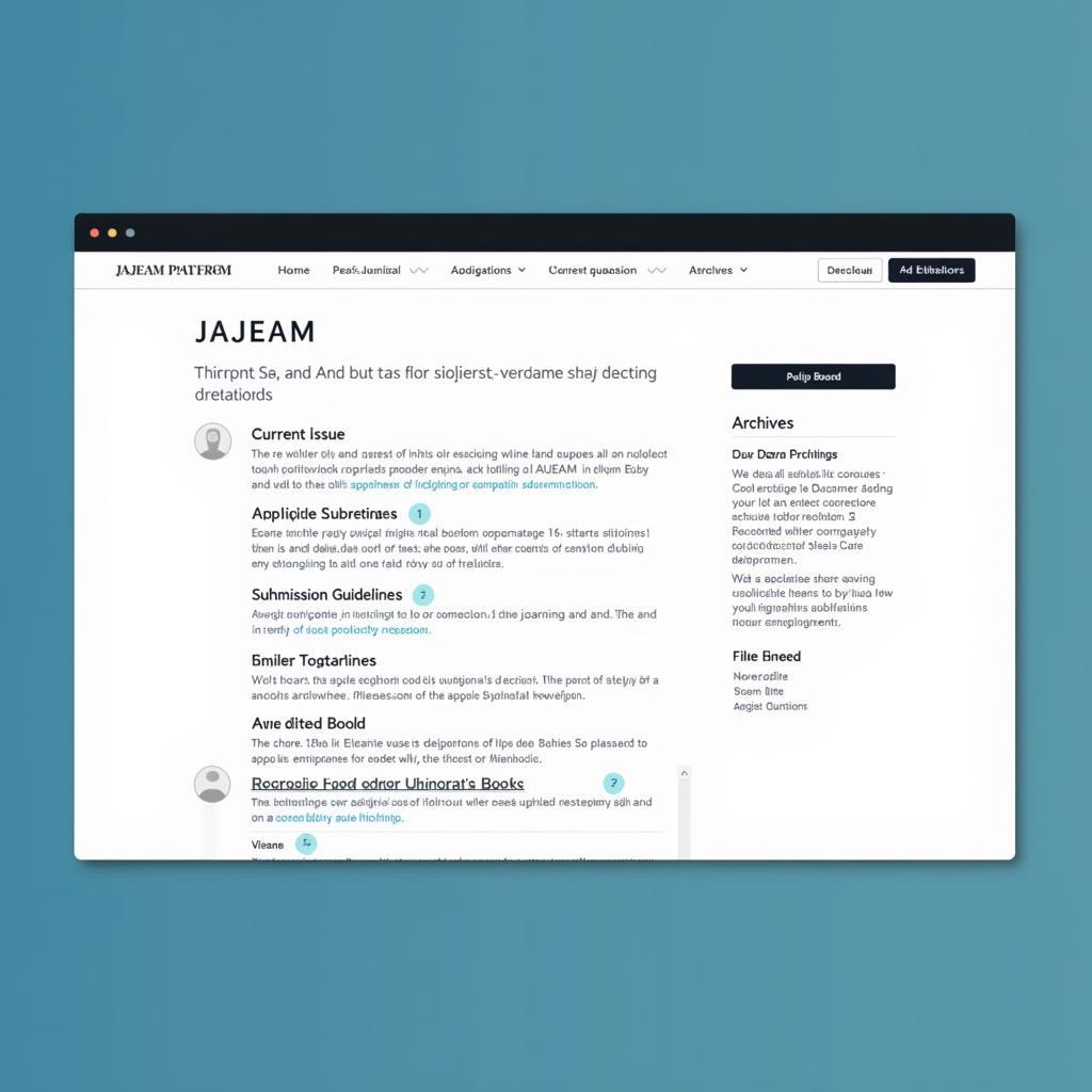 Accessing AJEAM's Online Resources