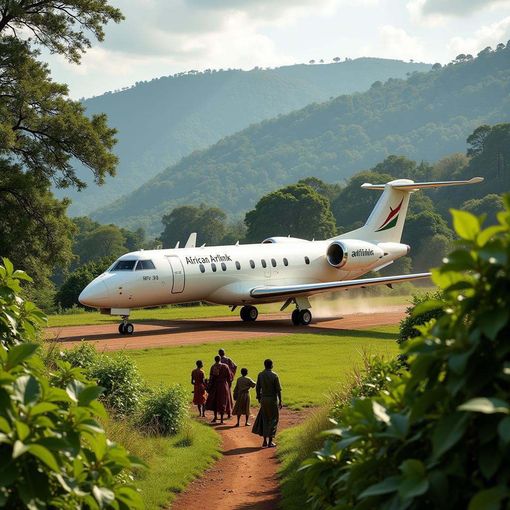 African Airlink Plane Connecting Remote Communities