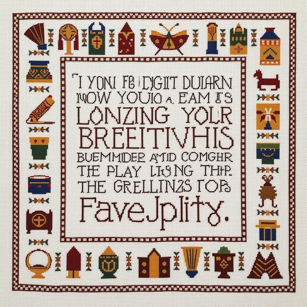 African American Cross Stitch Sampler: A Celebration of Heritage