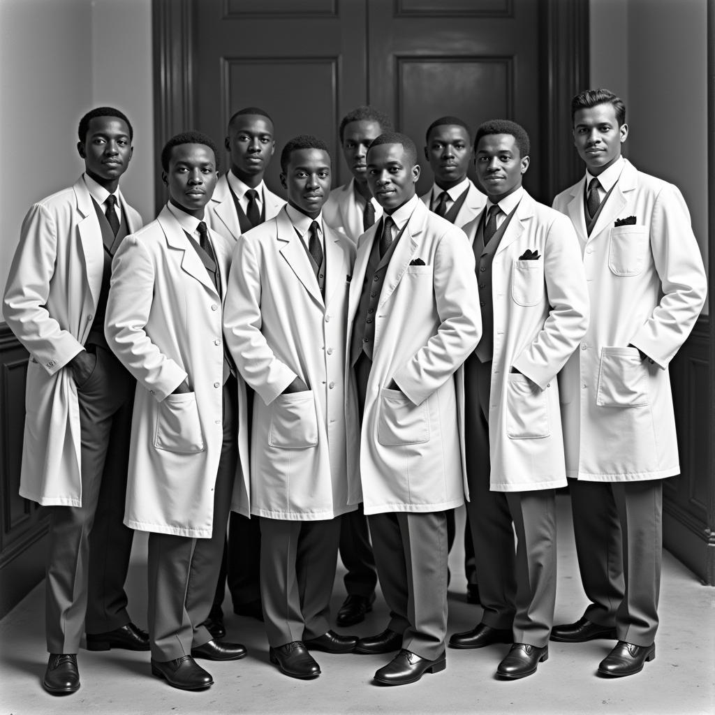 African American Doctors in a Historical Photograph