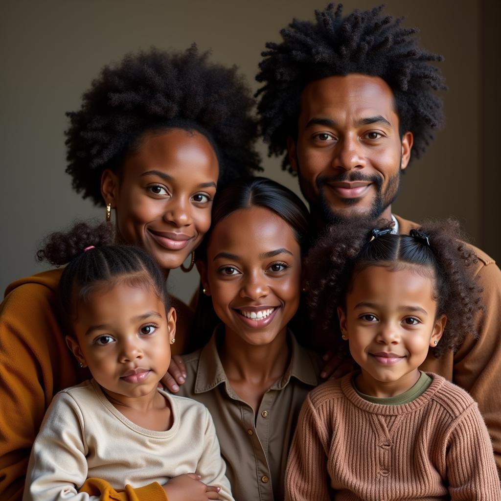 A portrait of a multi-generational African American family, showcasing the diversity within the community