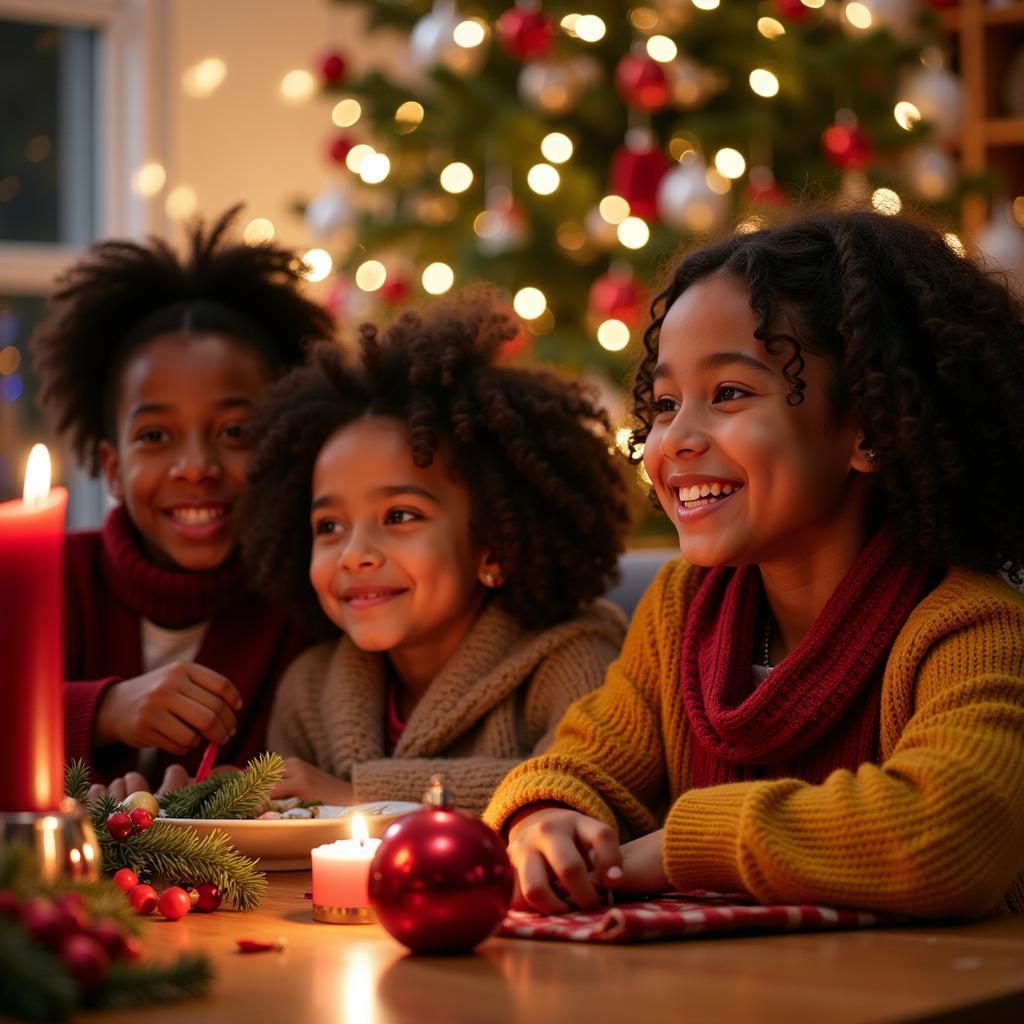 African American Future Generations Celebrating Holidays