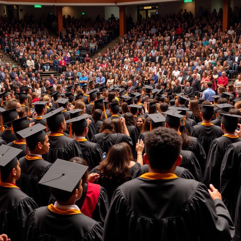 A vibrant and inspiring African American graduation ceremony