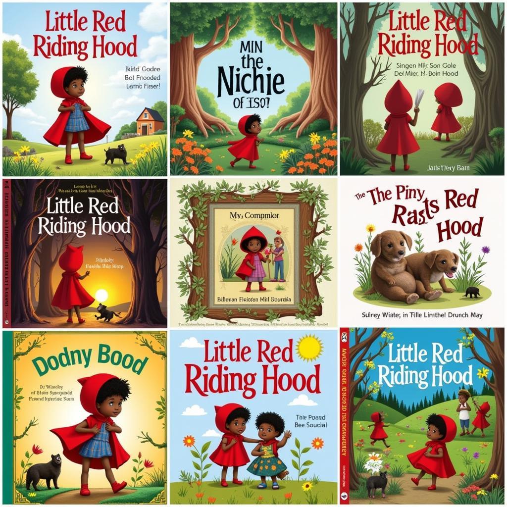 African American Little Red Riding Hood Illustrations