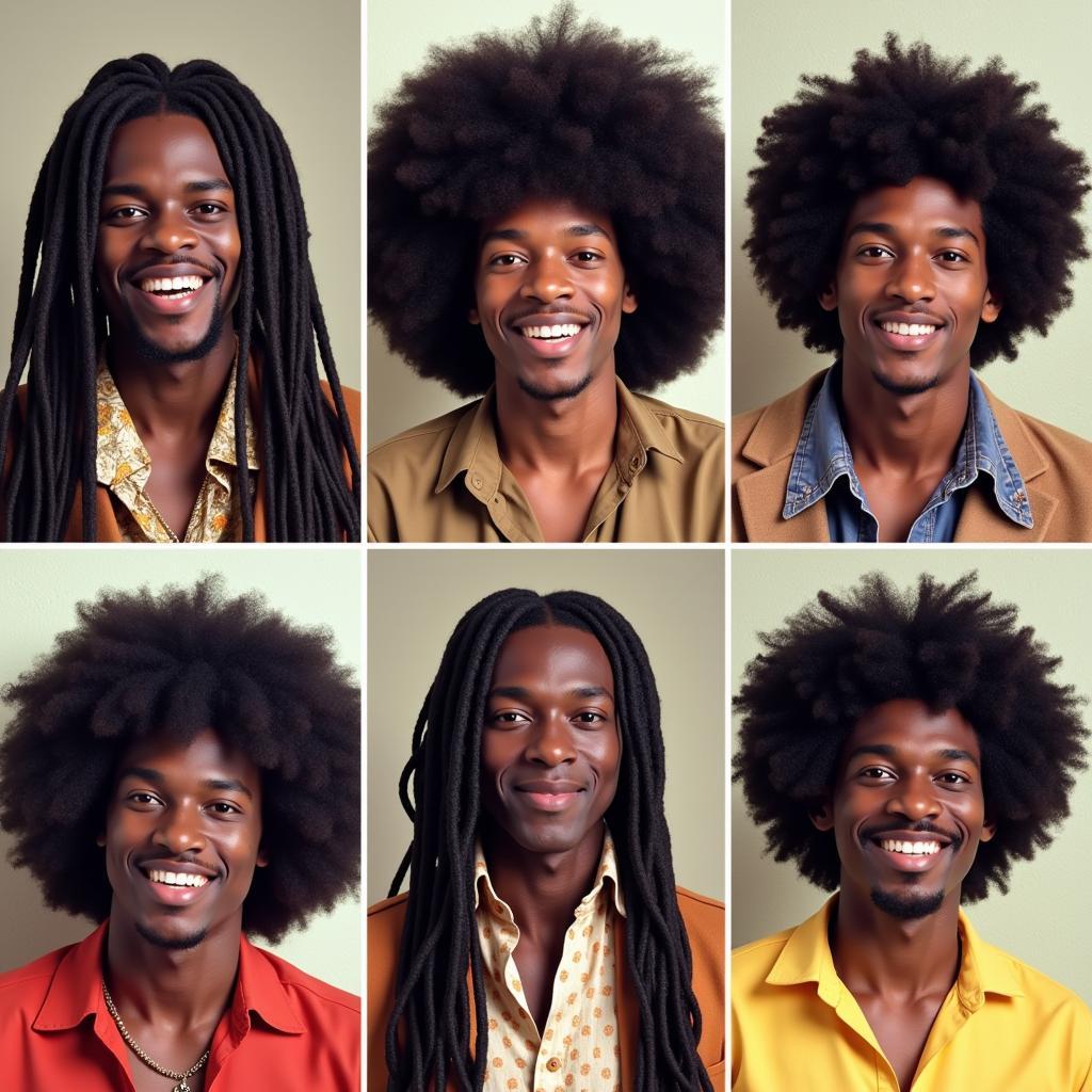 Iconic Long Hairstyles for African American Men in the 1970s