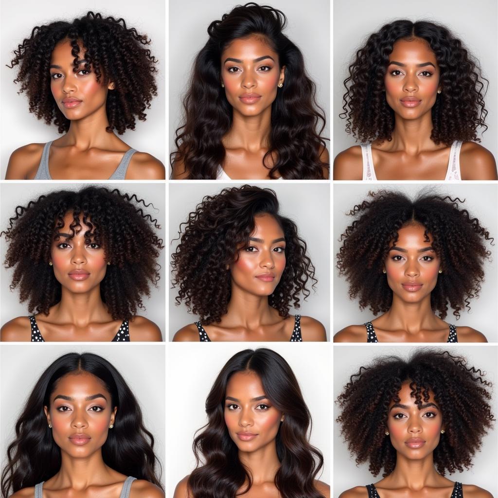 Classic African American Press and Curl Hairstyles