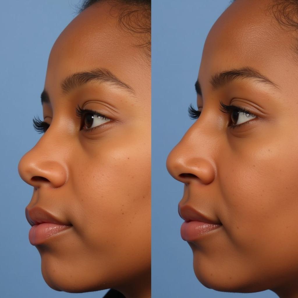 African American Rhinoplasty Before and After