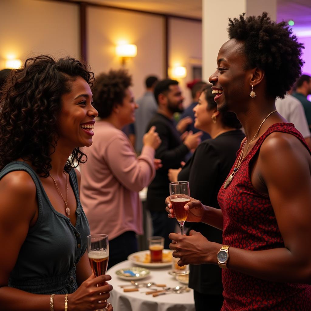 African American Social Gathering at a Raleigh Club