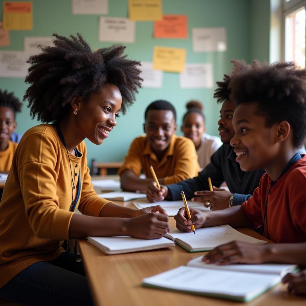 African American Students in a Classroom