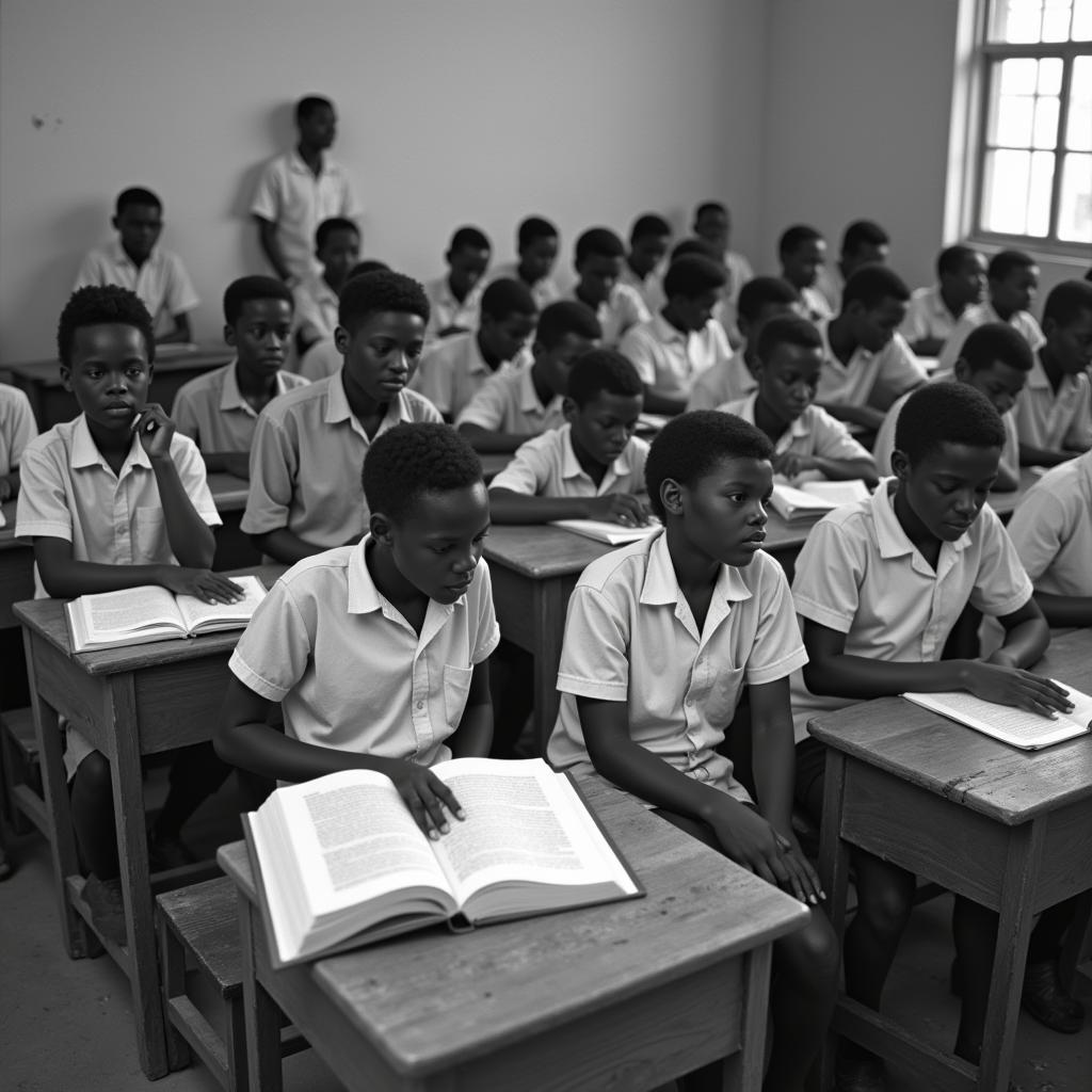 African American Students in a Segregated Classroom