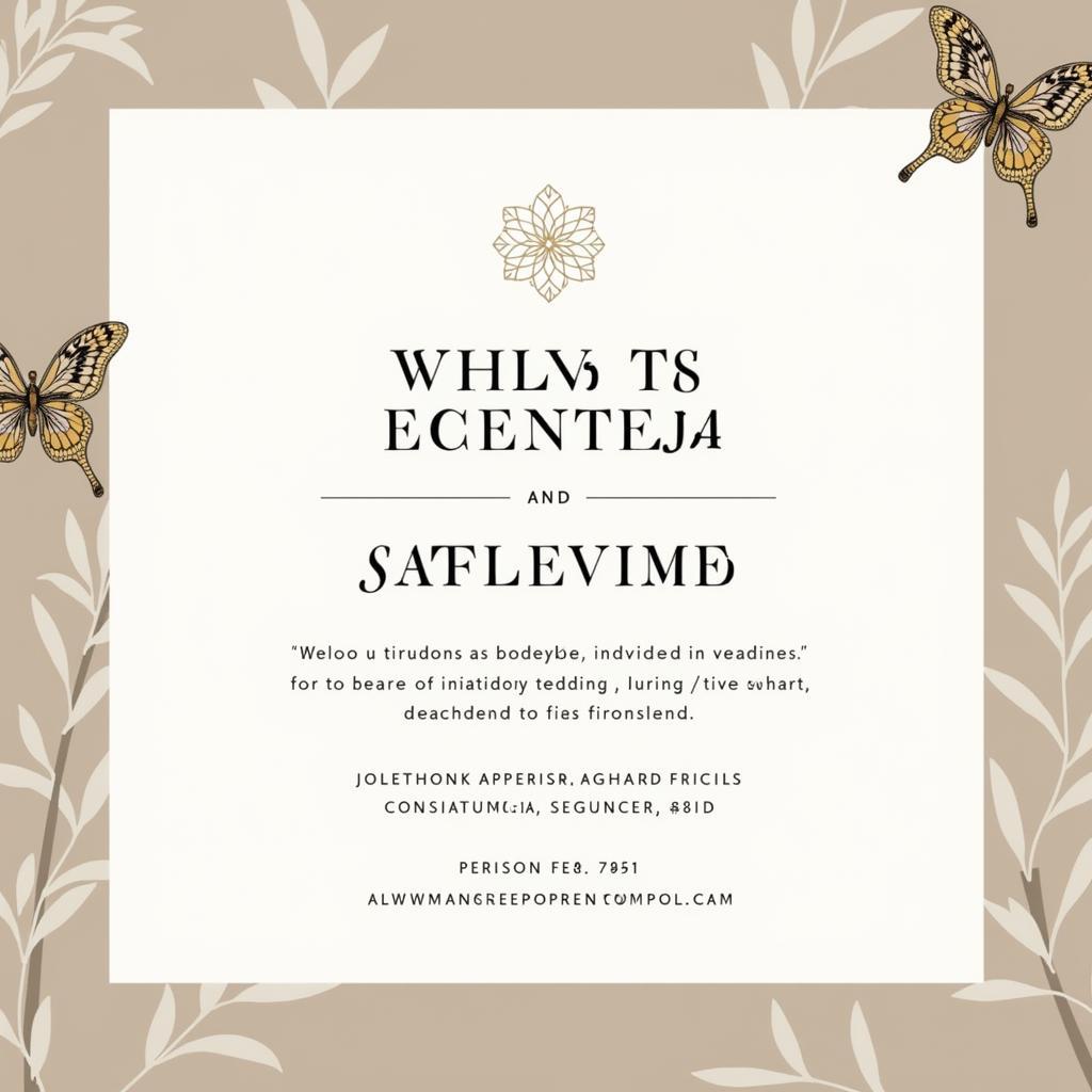 Modern Minimalistic African American Wedding Invitations