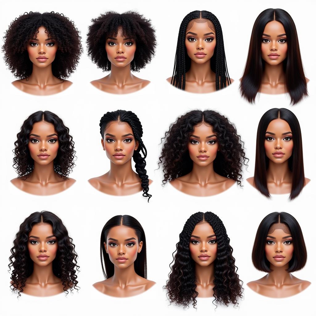 Different Types and Textures of African American Wigs