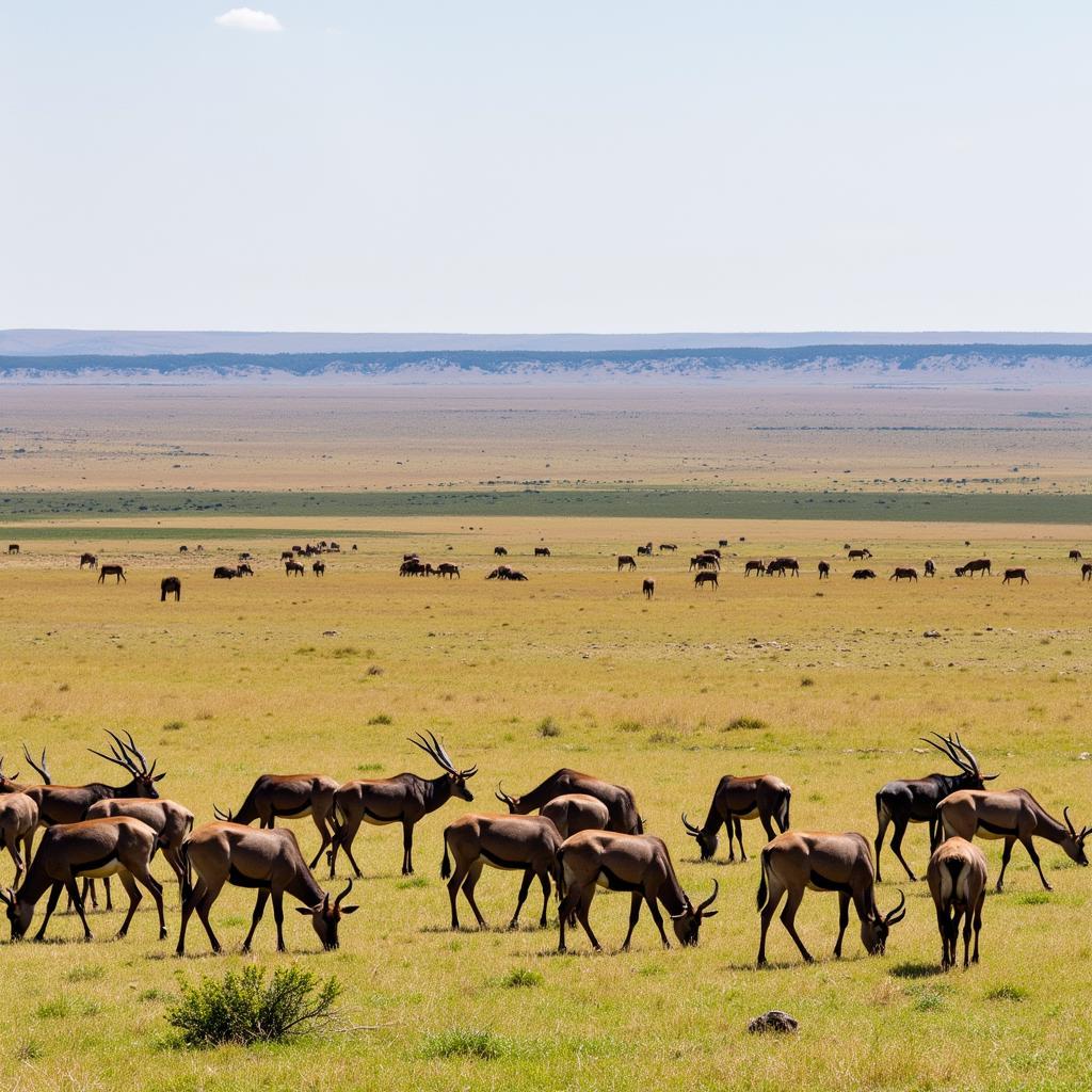 African Antelopes in their Savanna Habitat