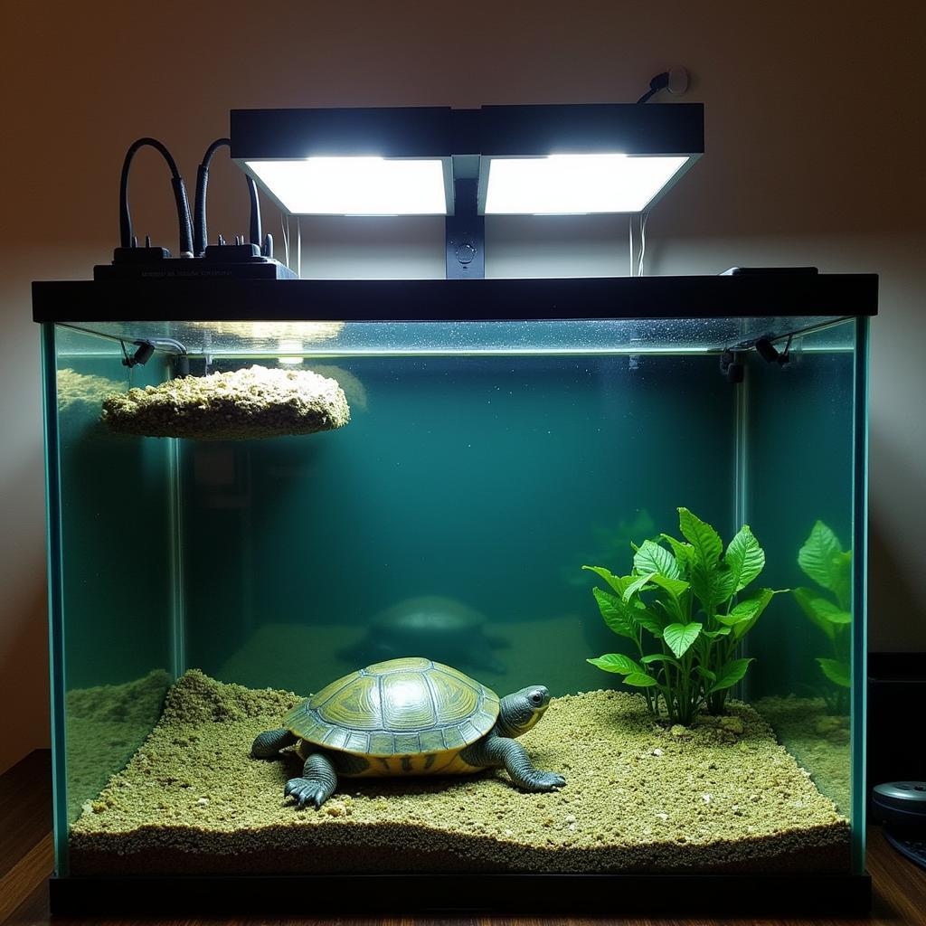 African Aquatic Sideneck Turtle Tank Setup