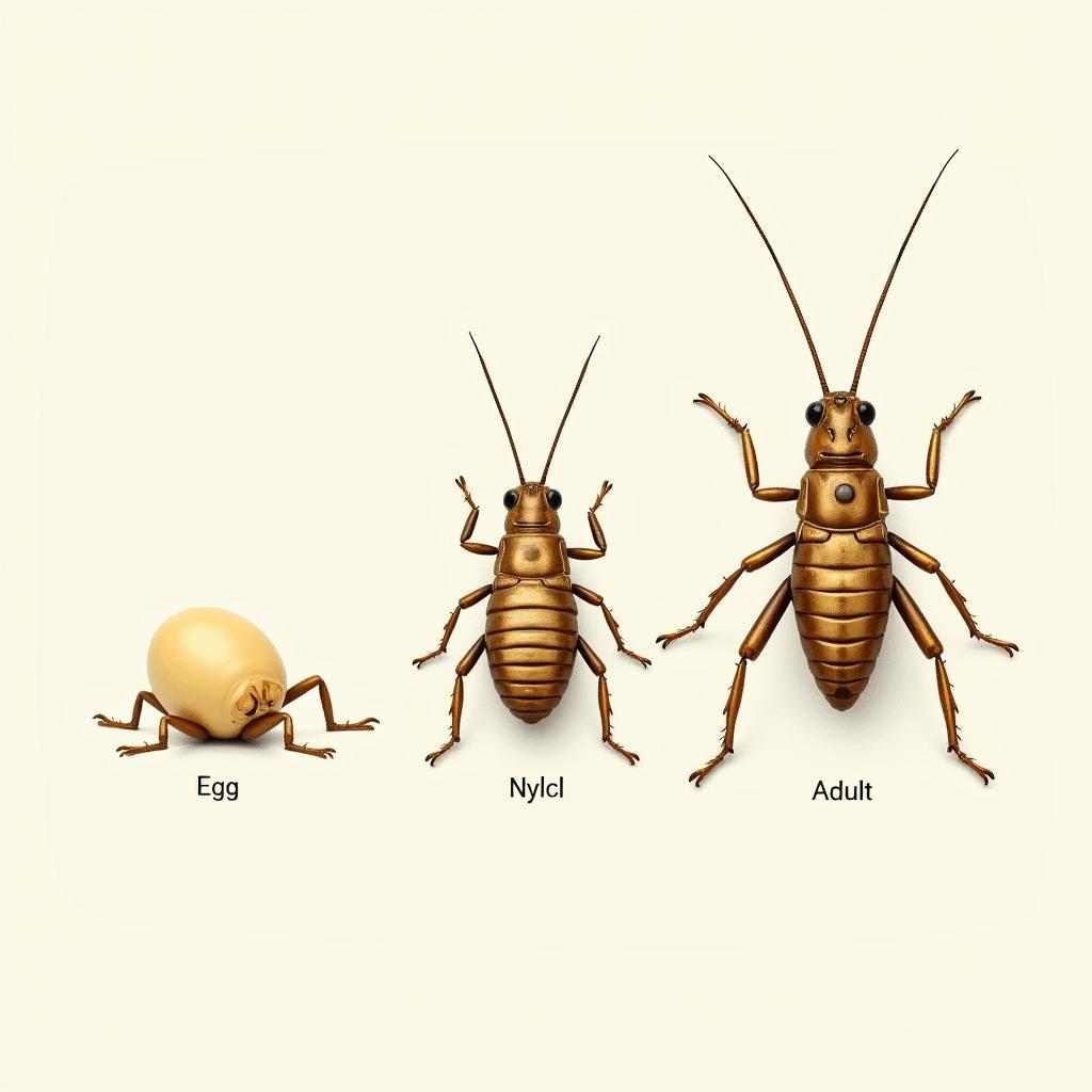 Life Cycle Stages of the African Armoured Ground Cricket