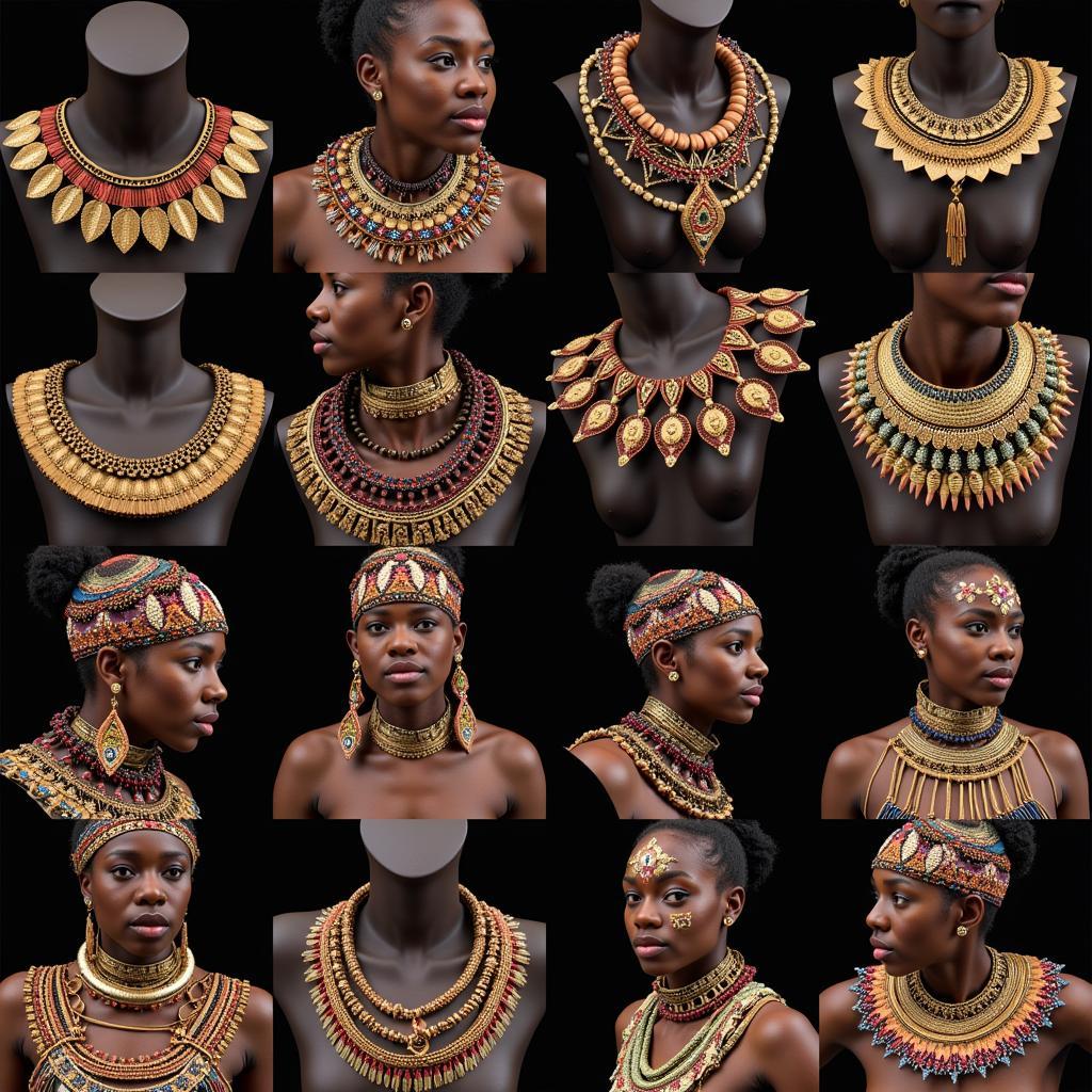 African jewelry and adornment featuring the lil star