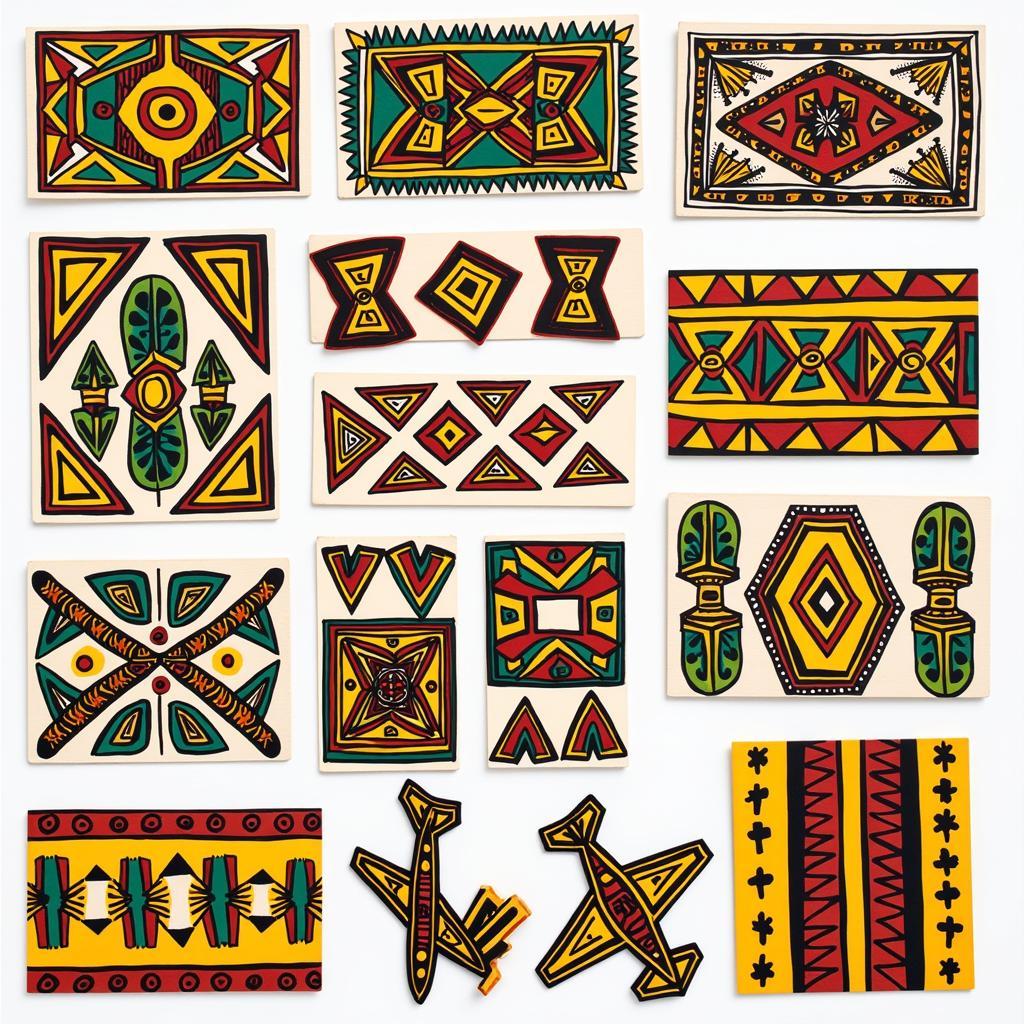 African Art Patterns Inspiring Airplane DIY Projects