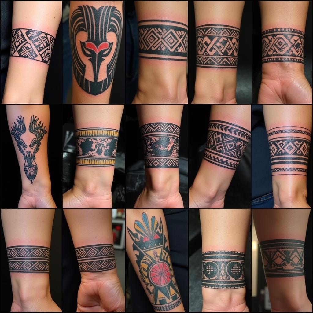 Various African Band Tattoo Designs