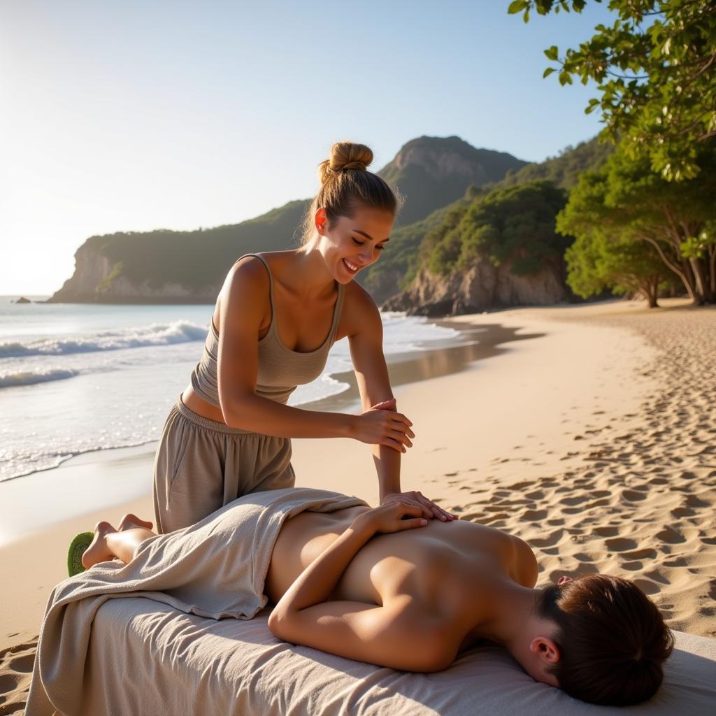 Authentic African Beach Massage Therapist