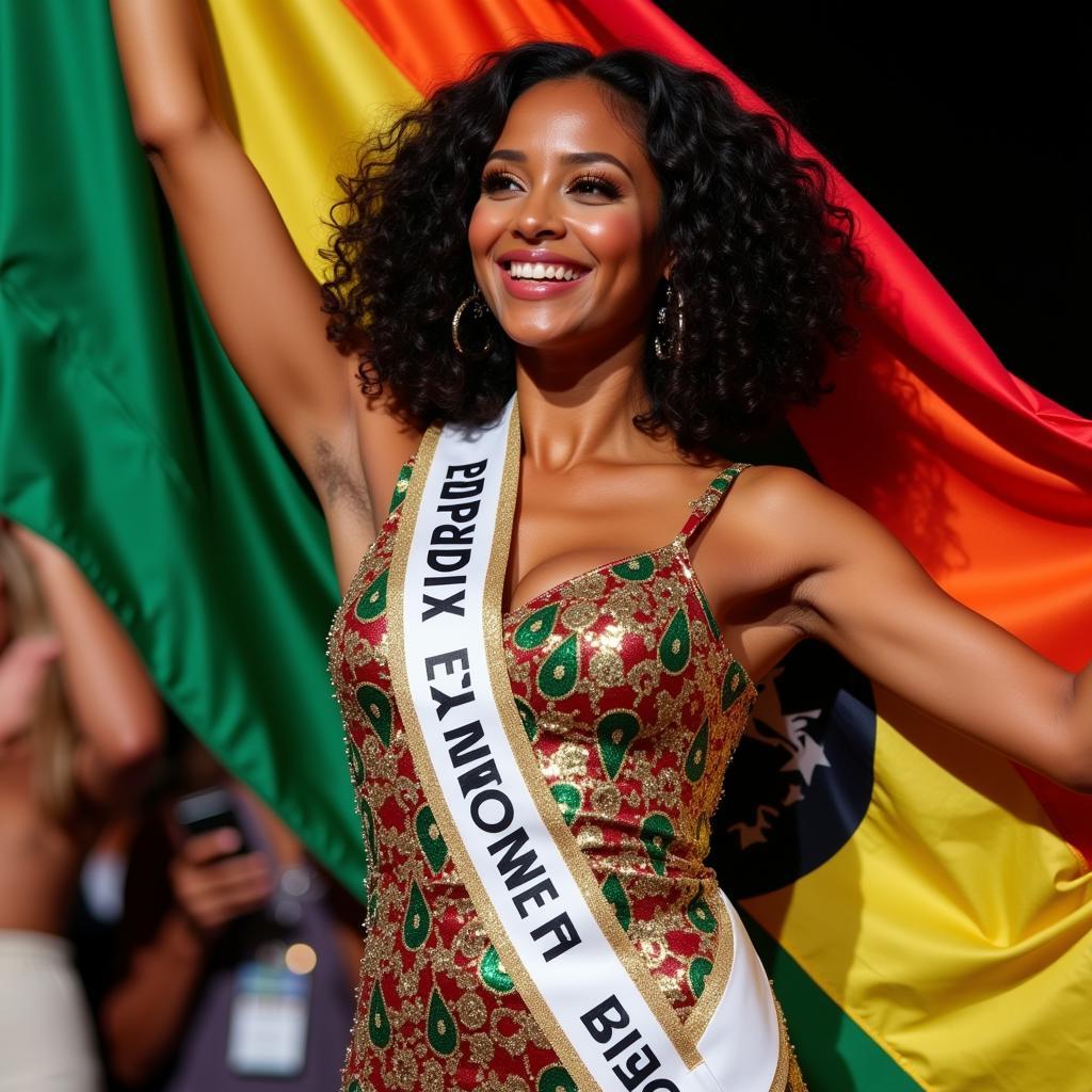 African Beauty Pageant Winner on the International Stage