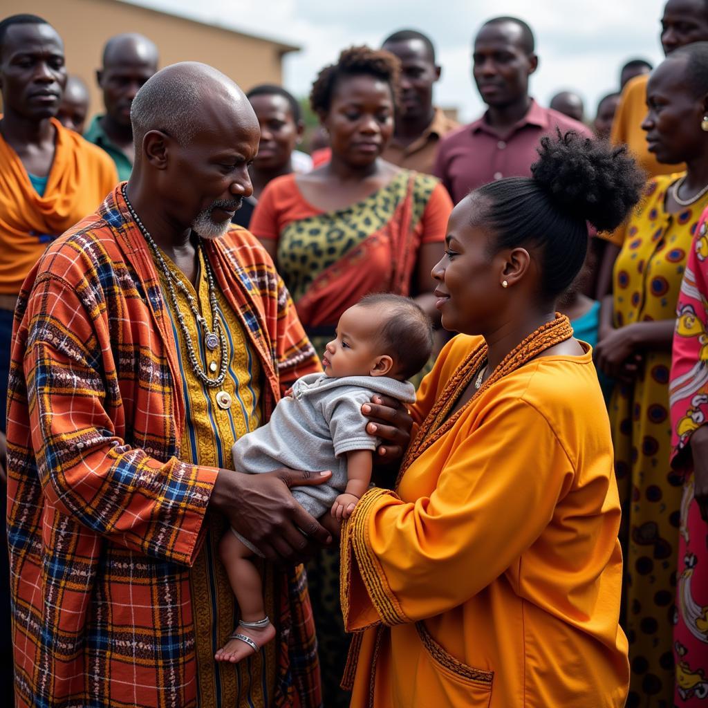 Traditional African naming ceremony