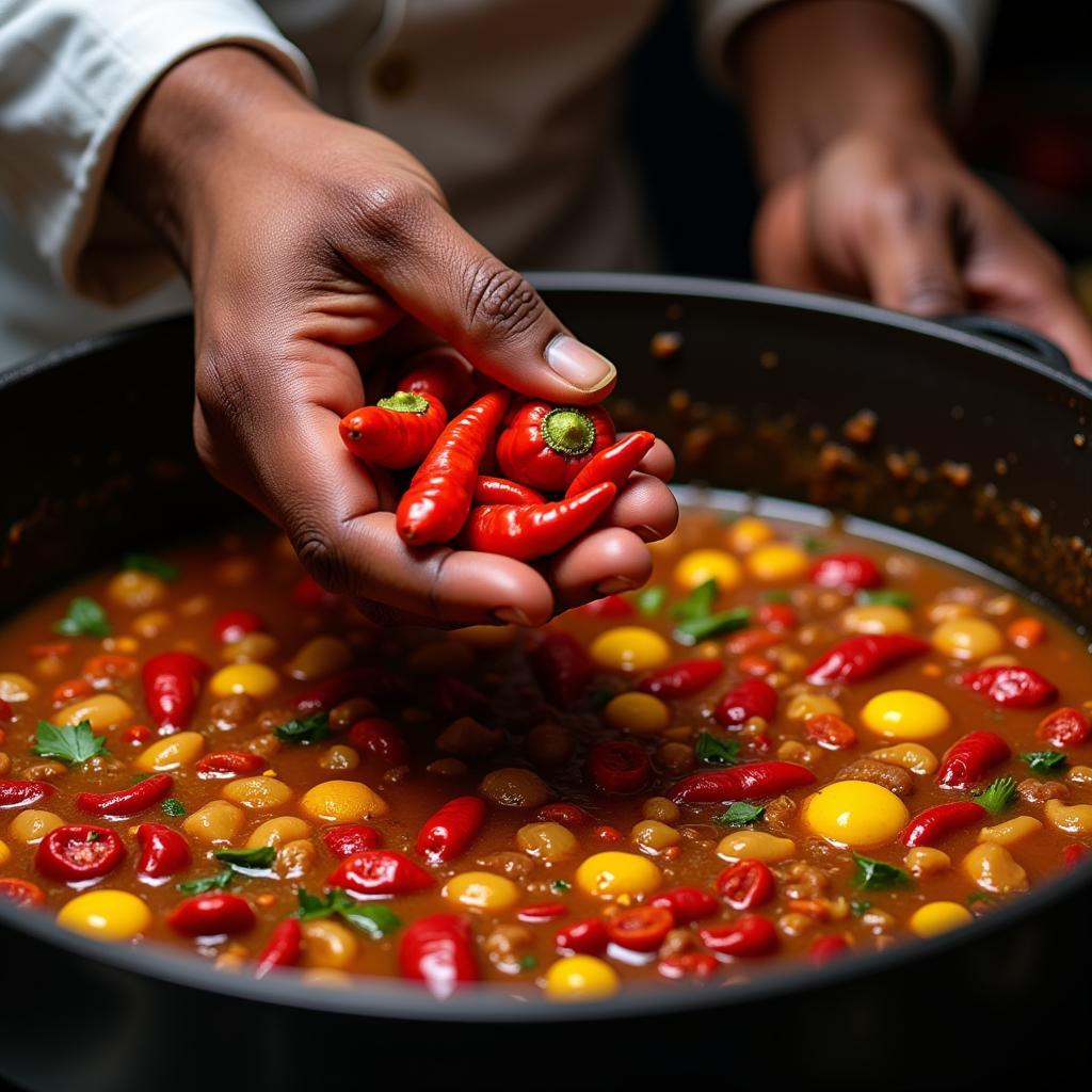 African Bird's Eye Chilli Used in Traditional Cooking