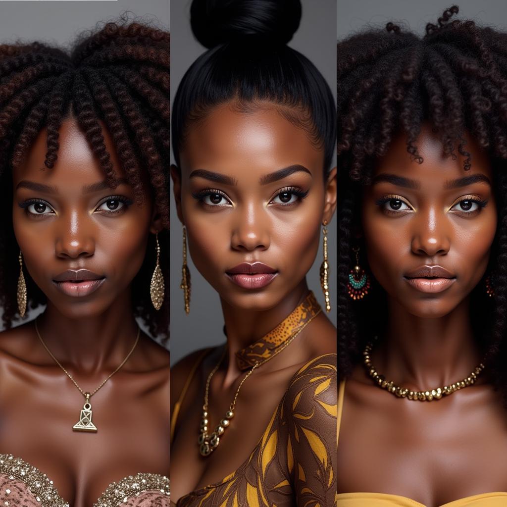 African Black Beauty Portraits