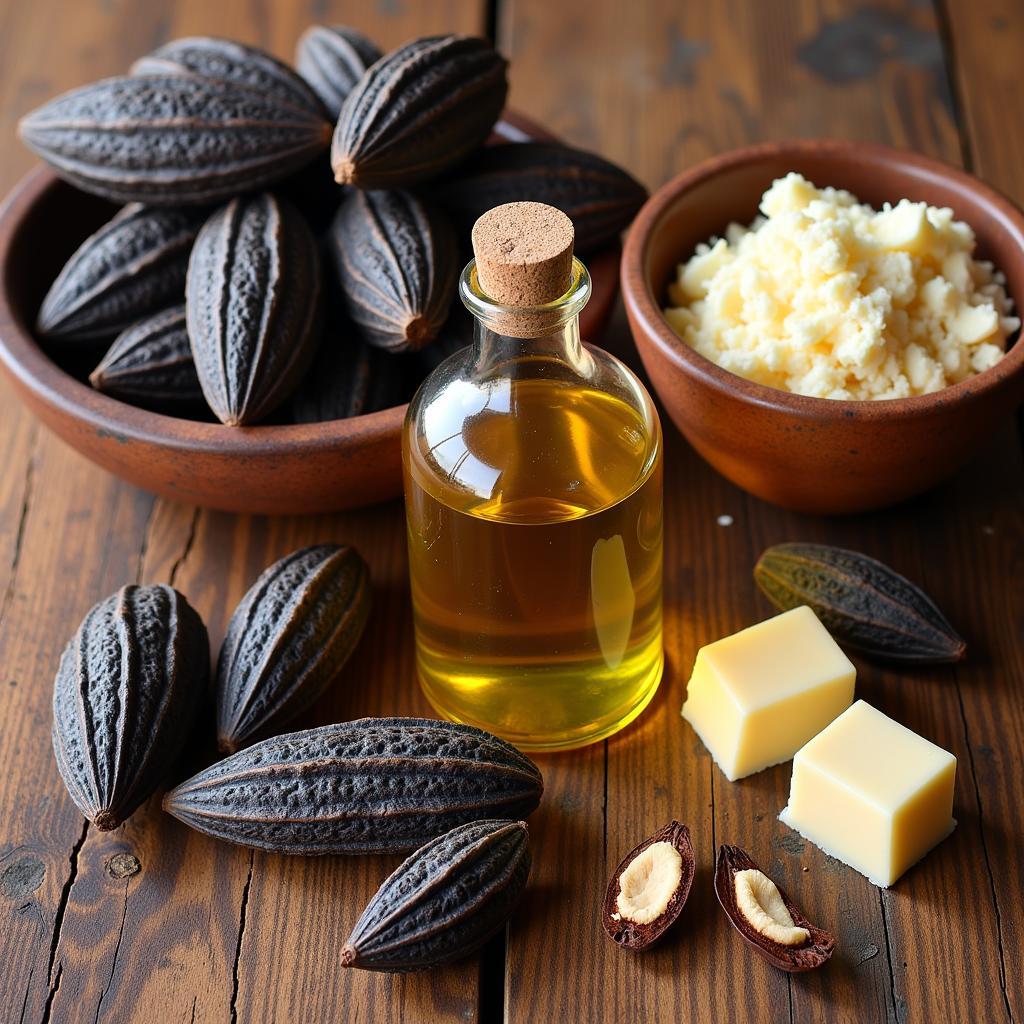 African Black Soap Ingredients: Plantain, Cocoa Pods, Palm Kernel Oil