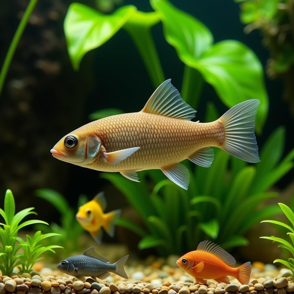 African Brown Knife Fish with Tank Mates