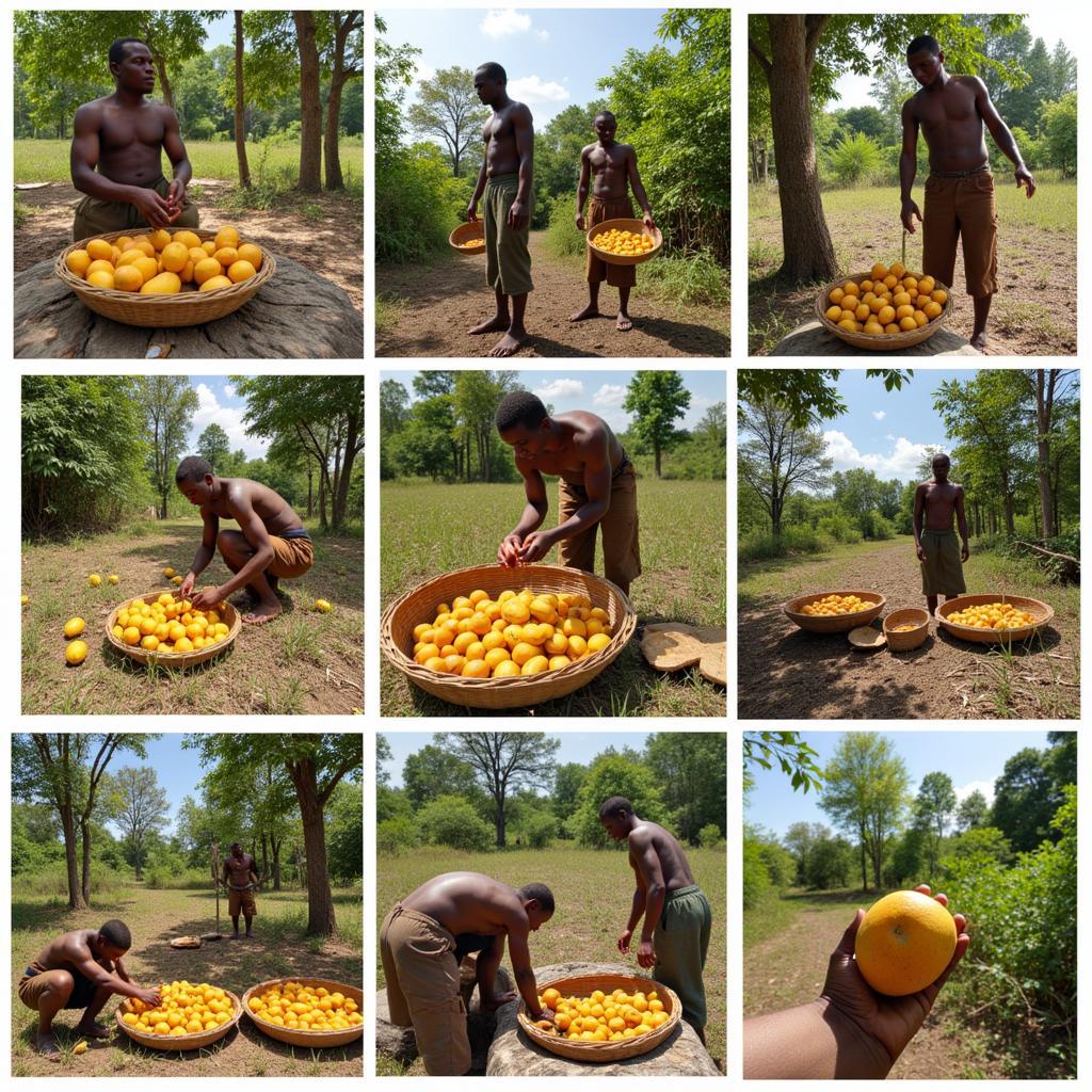 African Bush Mango Fruit Harvesting and Processing