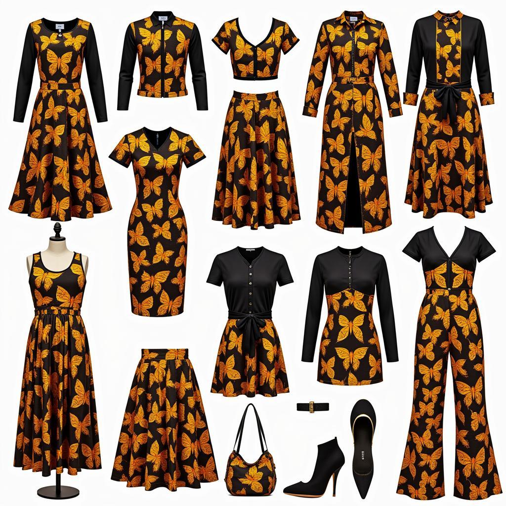 Modern Interpretations of the African Butterfly Dress Pattern