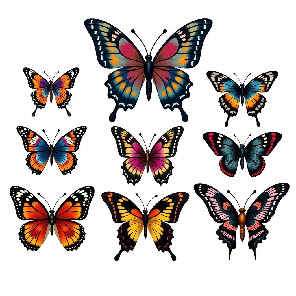 A Wide Variety of African Butterfly Hair Clips