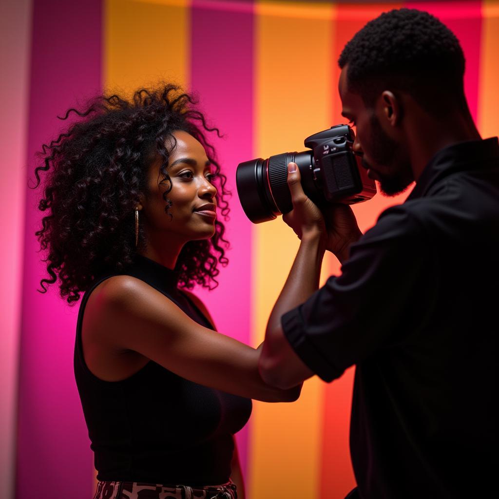 African Canadian portrait photographer capturing the essence of their subject