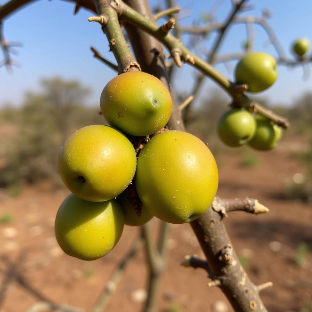 African Caper Fruit on Branch