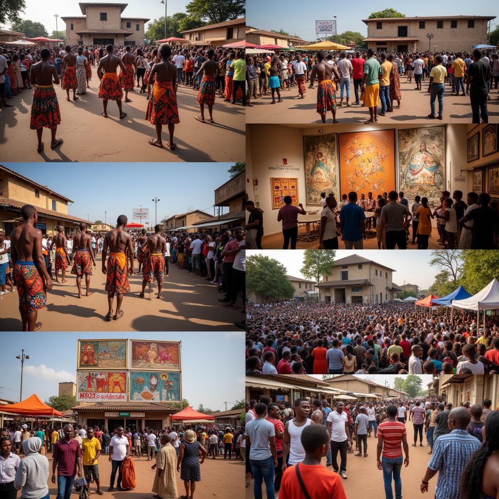 Cultural scenes in African capital cities