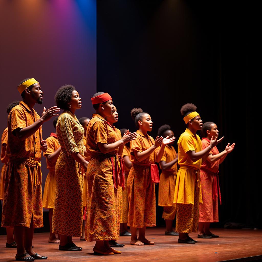 African Chanting Group Performance