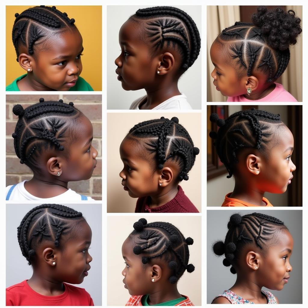 Intricate African Child Hairstyles