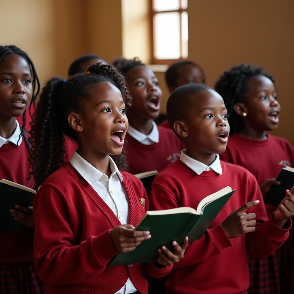 African Children Singing Christmas Carols