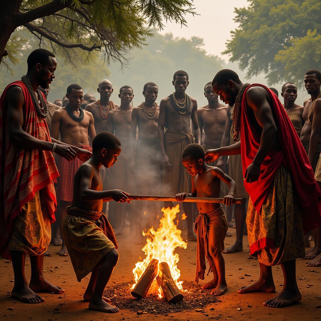 African Circumcision Ritual Ceremony